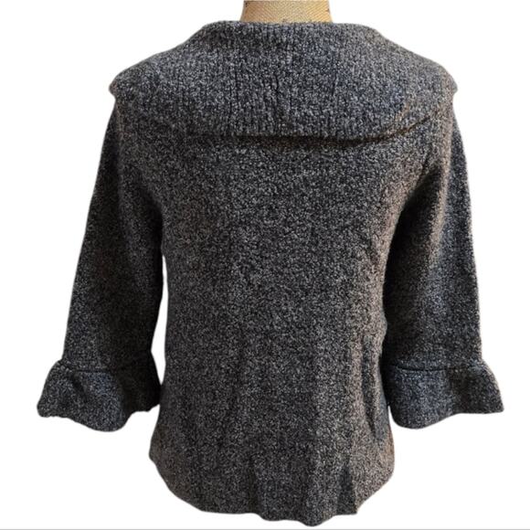 Classiques‎ Entier Cashmere Wool Blend Women's Grey Button-Up Cardigan Jacket M - Picture 3 of 6